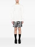Mostly Heard Rarely Seen logo-embroidered panelled sweatshirt