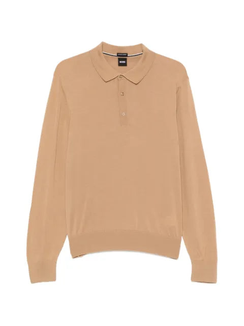 BOSS merino wool polo sweater